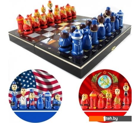  - Шахматы, шашки, нарды Брестская Фабрика Сувениров Холодная война США против СССР ch_coldwar - Холодная война США против СССР ch_coldwar