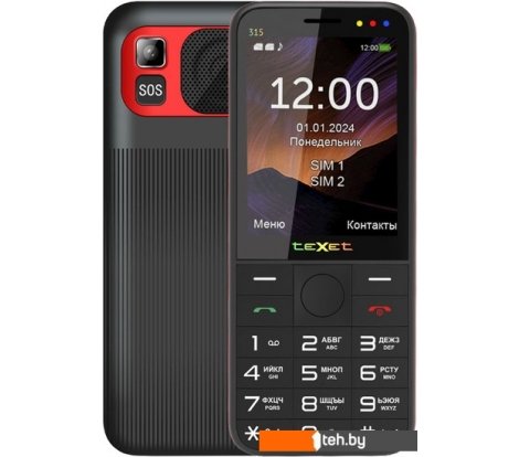  - Мобильные телефоны TeXet TM-315 (черный) - TM-315 (черный)