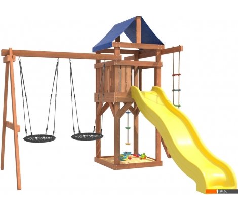  - Детские спортивные комплексы и игровые площадки National Tree Company С качелями гнездо 60 IgroWoods ДП-6 - С качелями гнездо 60 IgroWoods ДП-6