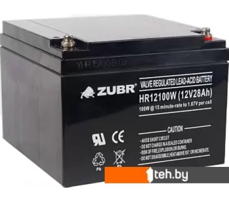  - Аккумуляторы для ИБП Zubr HR 12100 W (12 В/28 А·ч) - HR 12100 W (12 В/28 А·ч)