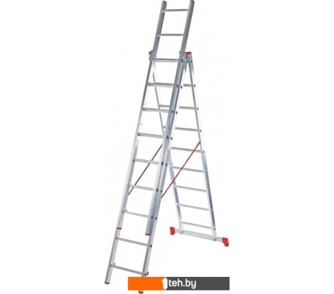  - Лестницы и стремянки Новая высота NV 223 алюминиевая трёхсекционная 3x7 ступеней - NV 223 алюминиевая трёхсекционная 3x7 ступеней