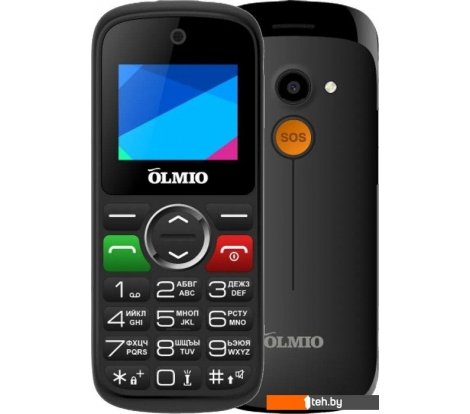  - Мобильные телефоны Olmio C18 (черный) - C18 (черный)