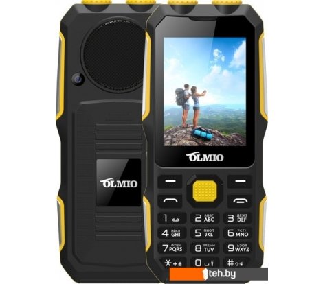 - Мобильные телефоны Olmio X02 (черный/желтый) - X02 (черный/желтый)
