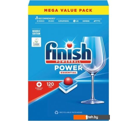 - Бытовая химия Finish All in 1 Powerball Power Essential (120 шт) - All in 1 Powerball Power Essential (120 шт)