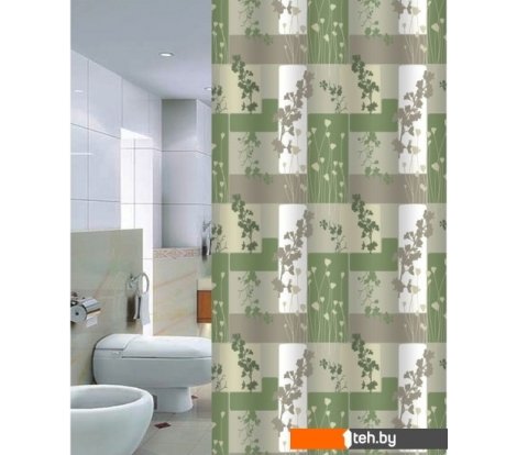  - Шторки и карнизы для ванн и поддонов Primanova Greenery DR-50024 - Greenery DR-50024