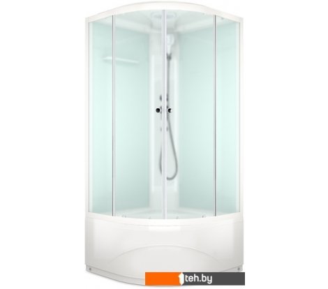  - Душевые кабины Domani-Spa Delight 99 High DS01D99HWM10 (белый/сатин-матированное стекло) - Delight 99 High DS01D99HWM10 (белый/сатин-матированное стекло)