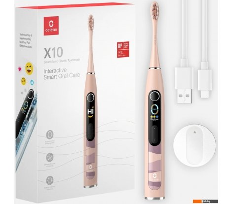  - Электрические зубные щетки и ирригаторы Oclean X10 Smart Electric Toothbrush (розовый) - X10 Smart Electric Toothbrush (розовый)