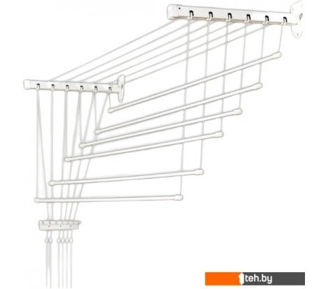  - Сушилки для белья Comfort Alumin Euro Premium потолочная 6 прутьев 200 см Лифт (алюминий/белый) - Euro Premium потолочная 6 прутьев 200 см Лифт (алюминий/белый)