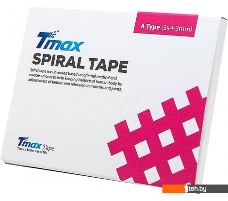  - Спортивная защита Tmax Spiral Tape Type A 423716 (20 листов, телесный) - Spiral Tape Type A 423716 (20 листов, телесный)
