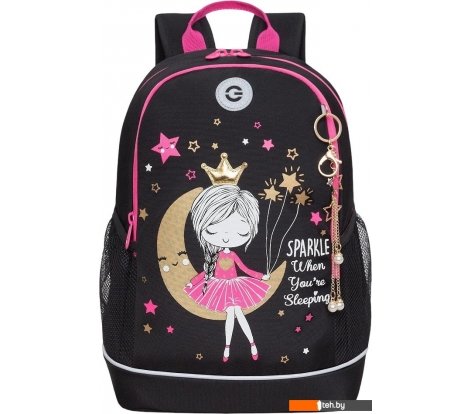  - Рюкзаки Grizzly RG-463-1 (черный/розовый) - RG-463-1 (черный/розовый)