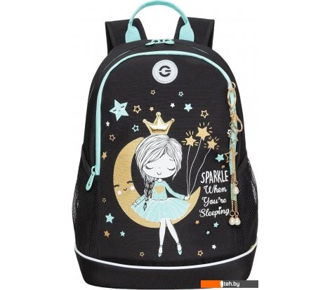  - Рюкзаки Grizzly RG-463-1 (черный/мятный) - RG-463-1 (черный/мятный)