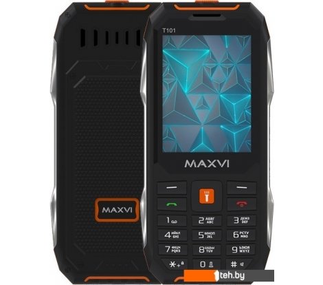  - Мобильные телефоны Maxvi T101 (оранжевый) - T101 (оранжевый)