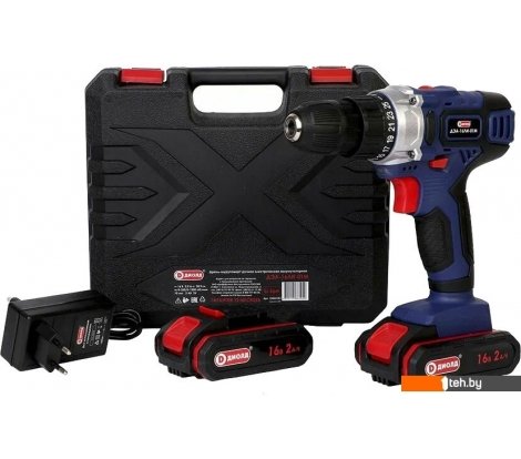  - Шуруповерты, гайковерты, электроотвертки ДИОЛД ДЭА-16ЛИ-01М 10022163 (с 2-мя АКБ, кейс) - ДЭА-16ЛИ-01М 10022163 (с 2-мя АКБ, кейс)