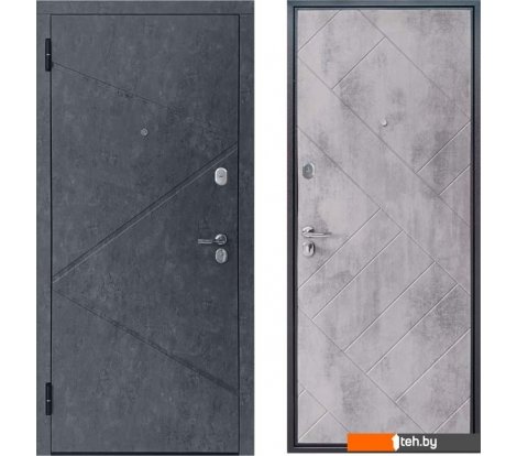  - Металлические двери Guard Loft бетон графит/бетон серый (86x205, левая) - Loft бетон графит/бетон серый (86x205, левая)