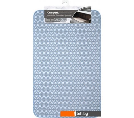  - Аксессуары для ванной и туалета Вилина 7068-001 (50x85, противоскользящий, синий) - 7068-001 (50x85, противоскользящий, синий)