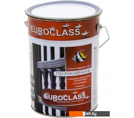  - Краски и эмали Euroclass грунт-эмаль по ржавчине (серый, 6 кг) - грунт-эмаль по ржавчине (серый, 6 кг)