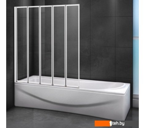  - Шторки и карнизы для ванн и поддонов Cezares RELAX-V-5-120/140-P-Bi-L - RELAX-V-5-120/140-P-Bi-L