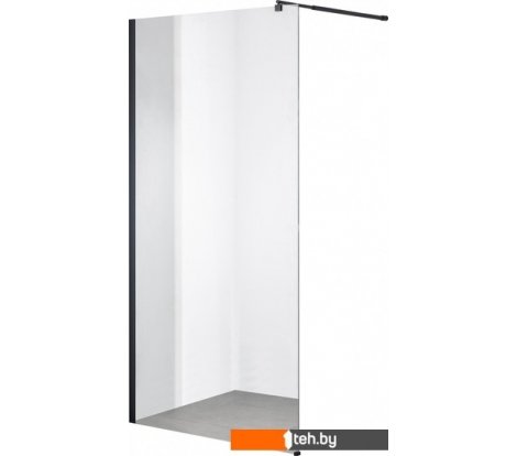  - Душевые кабины Saniteco Walk-In SN-W6TB110 (110x200, прозрачное стекло, черный профиль) - Walk-In SN-W6TB110 (110x200, прозрачное стекло, черный профиль)