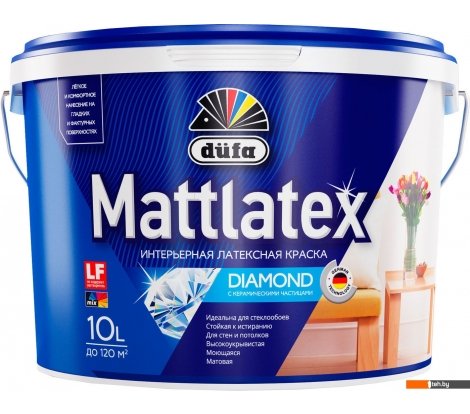  - Краски и эмали Dufa ВД Mattlatex RD100 (9 л, белый) - ВД Mattlatex RD100 (9 л, белый)