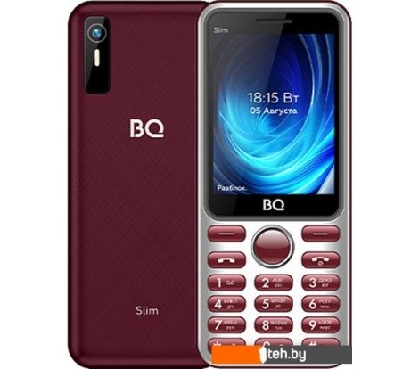  - Мобильные телефоны BQ BQ-2833 Slim (бордовый) - BQ-2833 Slim (бордовый)