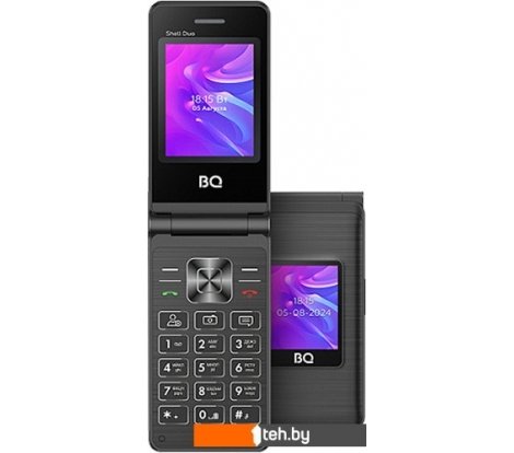  - Мобильные телефоны BQ BQ-2412 Shell Duo (черный) - BQ-2412 Shell Duo (черный)