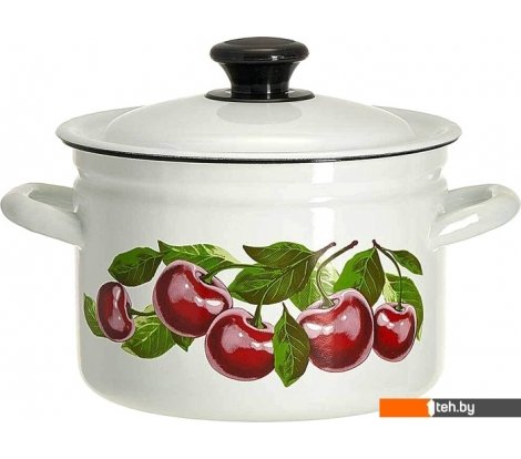  - Кастрюли КМЗ Вишневый сад 41704-142/6-У4 (белый) - Вишневый сад 41704-142/6-У4 (белый)