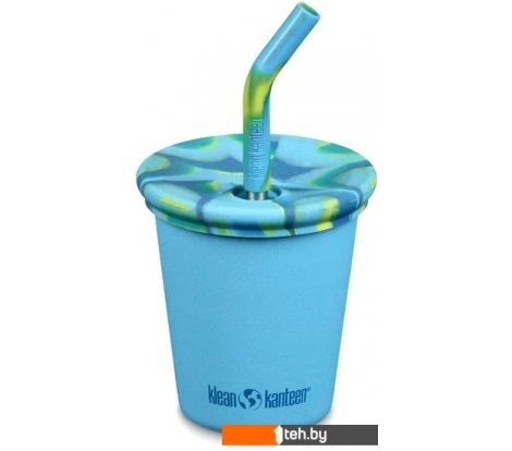  - Термосы, термокружки и многоразовые стаканы Klean Kanteen Kid Cup Straw Lid 296мл (hawaiian ocean) - Kid Cup Straw Lid 296мл (hawaiian ocean)