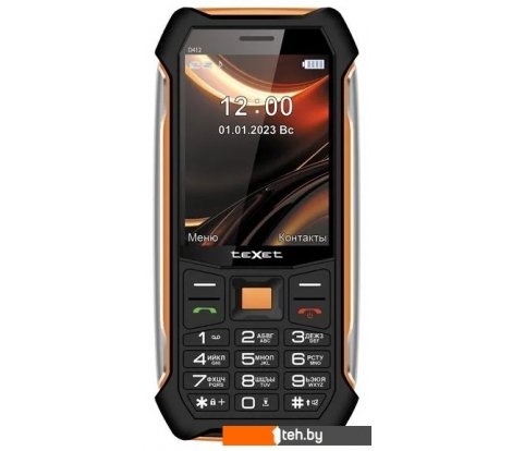  - Мобильные телефоны TeXet TM-D412 (черный/оранжевый) - TM-D412 (черный/оранжевый)