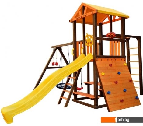  - Детские спортивные комплексы и игровые площадки Perfetto Sport Bari-8 (качели лодочка, паутина) - Bari-8 (качели лодочка, паутина)