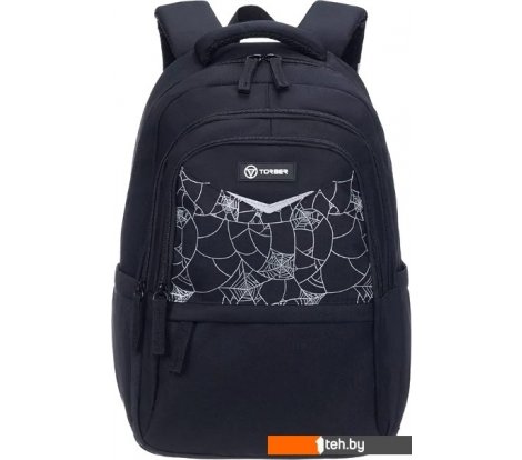  - Рюкзаки Torber Class X T70041-B + мешок для обуви (черный с орнаментом) - Class X T70041-B + мешок для обуви (черный с орнаментом)