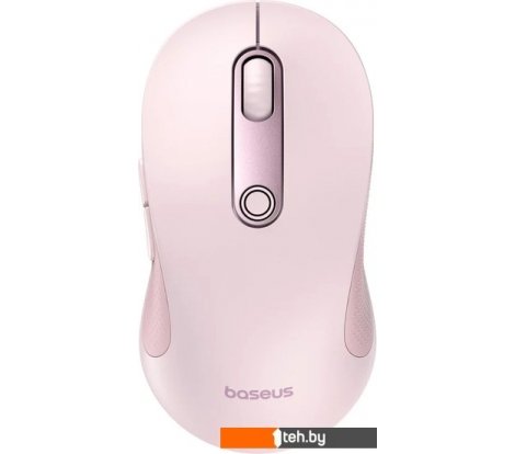  - Мыши Baseus F02 Ergonomic Wireless Mouse (розовый, с батарейкой в комплекте) - F02 Ergonomic Wireless Mouse (розовый, с батарейкой в комплекте)