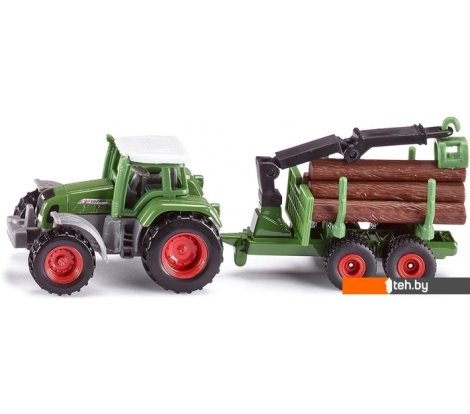  - Игрушечный транспорт Siku Fendt с прицепом для бревен 1645 - Fendt с прицепом для бревен 1645