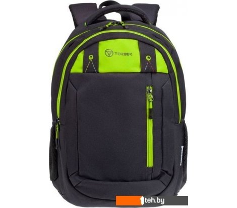  - Рюкзаки Torber Class X T5220-22-BLK-GRN - Class X T5220-22-BLK-GRN