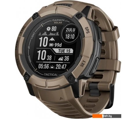  - Умные часы и браслеты Garmin Instinct 2x Solar Tactical Edition (светло-коричневый) - Instinct 2x Solar Tactical Edition (светло-коричневый)