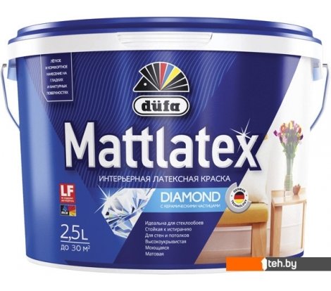  - Краски и эмали Dufa ВД Mattlatex RD100 (2.5 л, белый) - ВД Mattlatex RD100 (2.5 л, белый)