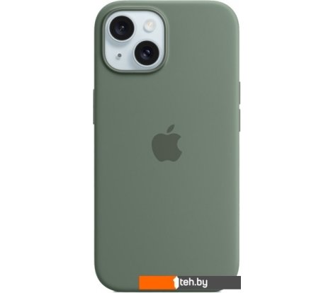 - Чехлы для телефонов Apple MagSafe Silicone Case для iPhone 15 (кипарис) - MagSafe Silicone Case для iPhone 15 (кипарис)
