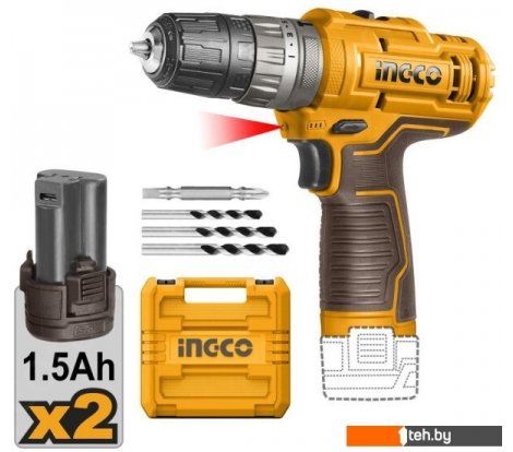  - Шуруповерты, гайковерты, электроотвертки Ingco CIDLI12202 (с 2-мя АКБ, кейс) - CIDLI12202 (с 2-мя АКБ, кейс)