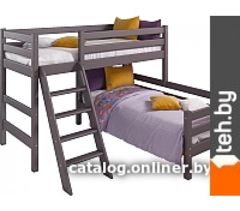  - Кровати Мебельград Соня вариант 8 (массив сосны лаванда) - Соня вариант 8 (массив сосны лаванда)