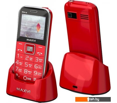  - Мобильные телефоны Maxvi B6ds up (красный) - B6ds up (красный)