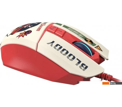  - Мыши A4Tech Bloody W63 Max Proxy Boom (бежевый/красный) - Bloody W63 Max Proxy Boom (бежевый/красный)