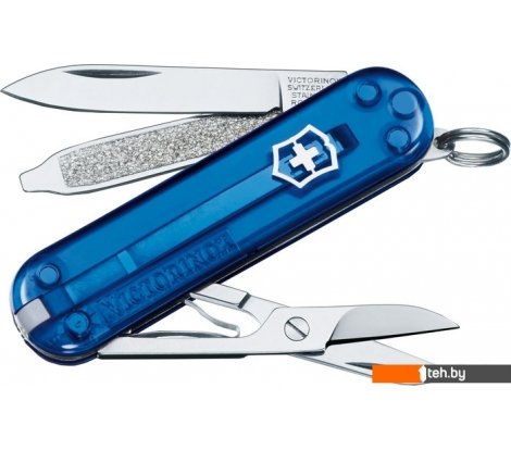  - Туристические ножи Victorinox Classic SD Blue Transparent [0.6223.T2] - Classic SD Blue Transparent [0.6223.T2]