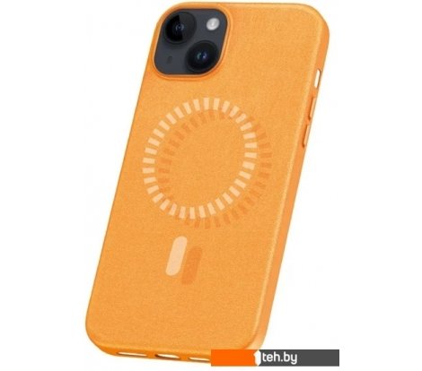  - Чехлы для телефонов Baseus Fauxther для iPhone 15 660152094B (оранжевый) - Fauxther для iPhone 15 660152094B (оранжевый)