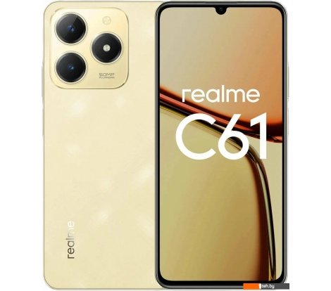  - Мобильные телефоны Realme C61 RMX3930 8GB/256GB международная версия (золотистый) - C61 RMX3930 8GB/256GB международная версия (золотистый)