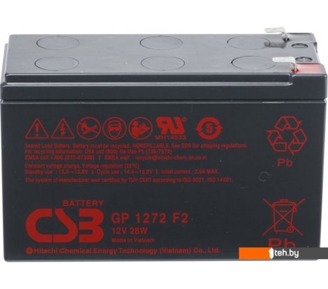  - Аккумуляторы для ИБП Kiper GP-1272 28W F2 (12В/7.2 А·ч) - GP-1272 28W F2 (12В/7.2 А·ч)