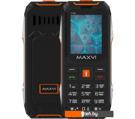  - Мобильные телефоны Maxvi T100 (оранжевый) - T100 (оранжевый)