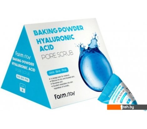 - Косметика по уходу за лицом FarmStay Скраб для лица Baking Powder Hyaluronic Acid Pore Scrub 25x7 г - Скраб для лица Baking Powder Hyaluronic Acid Pore Scrub 25x7 г