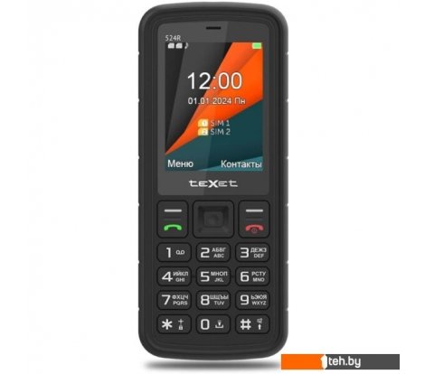  - Мобильные телефоны TeXet TM-524R (черный) - TM-524R (черный)