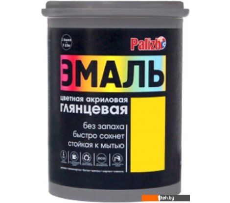  - Краски и эмали Palizh Глянцевая 2.5 кг (желтый) - Глянцевая 2.5 кг (желтый)
