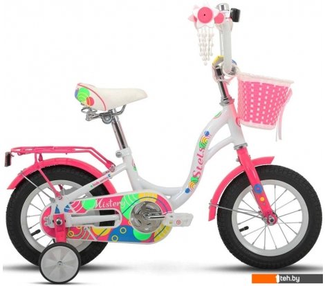  - Детские велосипеды Stels Mistery C 12 2024 (белый/розовый, разобранный, в коробке) - Mistery C 12 2024 (белый/розовый, разобранный, в коробке)