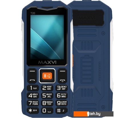  - Мобильные телефоны Maxvi T20 (синий) - T20 (синий)